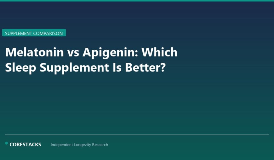 Melatonin vs Apigenin: Which Sleep Supplement Is Better? - CoreStacks featured image