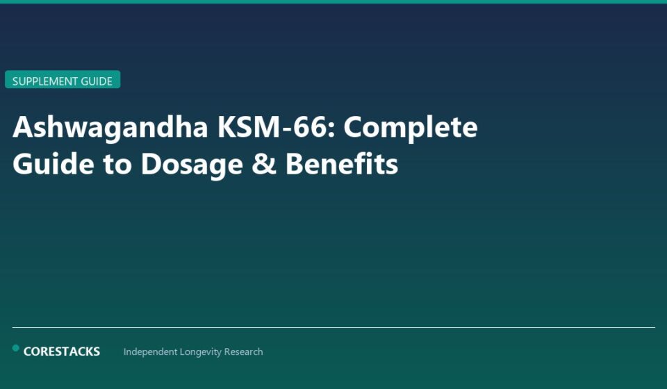 Ashwagandha KSM-66: Complete Guide to Dosage & Benefits - CoreStacks featured image