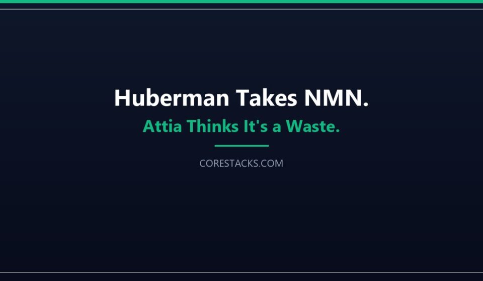 NMN supplement capsules with longevity research debate concept