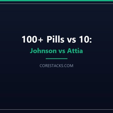 Supplement stack comparison between minimalist and maximalist approach