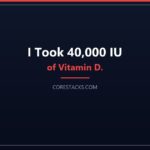 5 Expert Stacks Compared: $80/Month to $2,000/Month Vitamin D supplement bottle with blood test results showing high levels