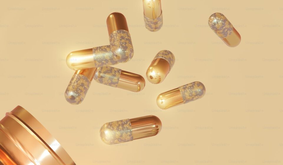 Magnesium glycinate supplement capsules for better sleep quality