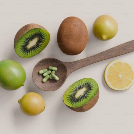 Supplement capsules and vitamins arranged for a daily longevity stack