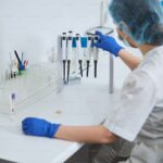 Peptide research vial and medical laboratory equipment for retatrutide studies